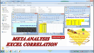 Meta Analysis Excel Correlation