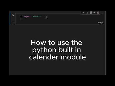 Print a Full Year Calendar in Python using the calendar module