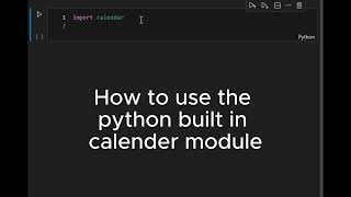 Print a Full Year Calendar in Python using the calendar module