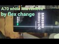 Samsung a70 white line remove| green flex change| flex bonding with cof ic| mobile repair |greenline