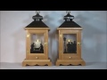 Lantern in wood for Luminara candles on YouTube Lantern in wood for Luminara candles on YouTube