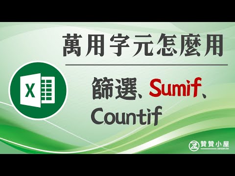 Excel萬用字元應用：篩選、SUMIF及COUNTIF特殊條件分析