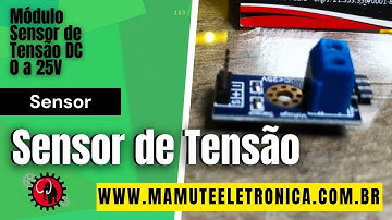 123 - Módulo Sensor de Tensão DC - 0 a 25V #vempramamute