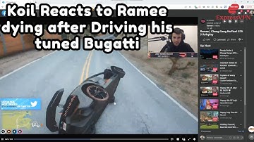 Koil Reacts to Ramee Driving his Bugatti AFTER it got Tuned | NoPixel GTA RP