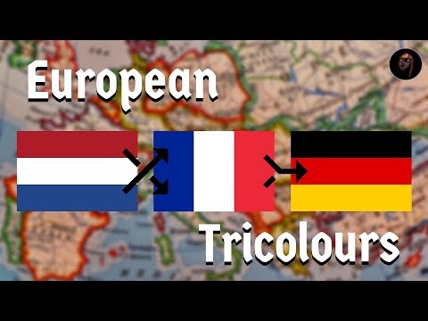 यूरोपीय तिरंगे का झंडा फहराने का इतिहास