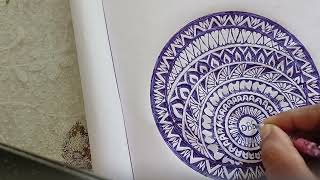 step by step easy Mandala Art