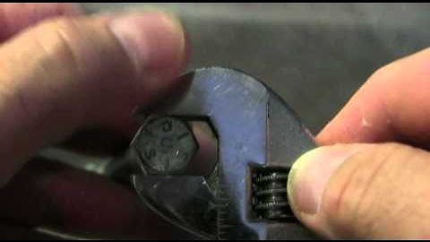 Adjustable Wrench, proper use