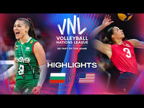 🇧🇬 BUL vs. 🇺🇸 USA - Highlights | Week 2 | Women's VNL 2024