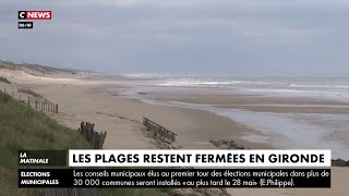 Les plages restent encore fermées en Gironde