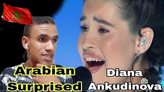 Arabian reacts to Oh,it is not evening yet (Stereo) –Diana Ankudinova @ ShowMaskGoOn, | Mc Reaction