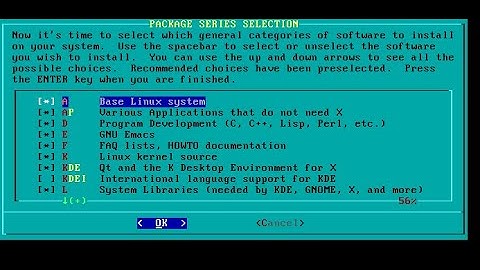 Installing slackware Linux  for the first time in virtual box.