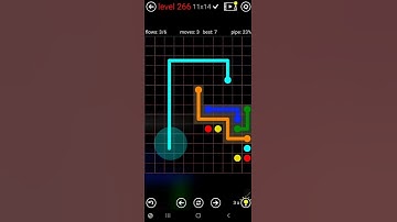 How To Solve Flow Free 11x14 Mega Mania Pack Level 266 Board Walk Through Solution Walkthrough