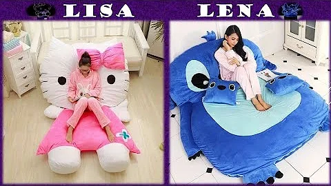 Lisa or Lena very cute things (Hello Kitty Vs Stitch) whats your favorite? @Mmousah_Official