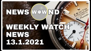 News WOWnd - Weekly Watch News 13.1.21 | Ressence, Zenith, Cartier Tank, Fratello X Seiko Alpinist