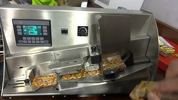 Friction feeder - Vacuumatic Mini TCF - Counting and batching different sizes of small scratch cards