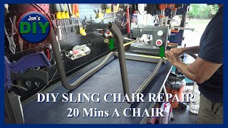 Replacement Sling Covers in less than 20 min a chair / Jon's DIY