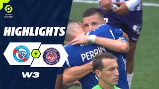 RC STRASBOURG ALSACE - TOULOUSE FC (2 - 0) - Highlights - (RCSA - TFC) / 2023-2024