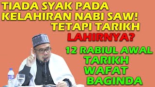 Tiada Syak Pada Kelahiran Nabi SAW! Tetapi Tarikh Lahirnya? 12 Rabuil Awal Tarikh Wafat Baginda