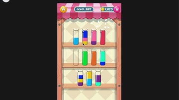 Water Sort Puzzle I Level 842 I  Facebook I SOLVED