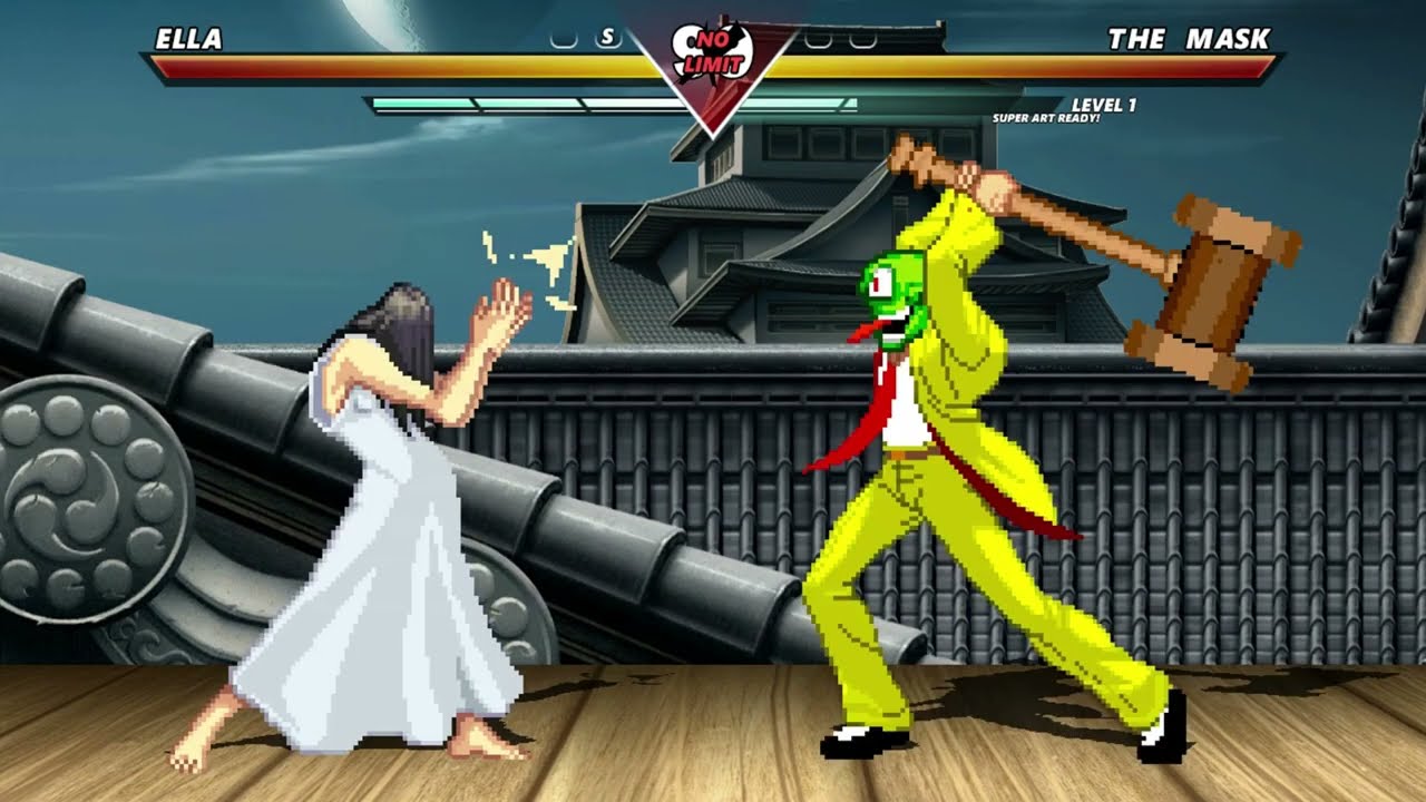 ELLA (The Ring Girl) vs THE MASK - HIGH LEVEL INSANE FIGHT!