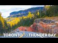 Toronto to Thunder Bay Drive: Complete Road Trip Timelapse 4K (Fall 2020)