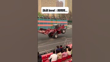 Skill level 9999.... #shorts #subscribe #skills #wheelloader #level