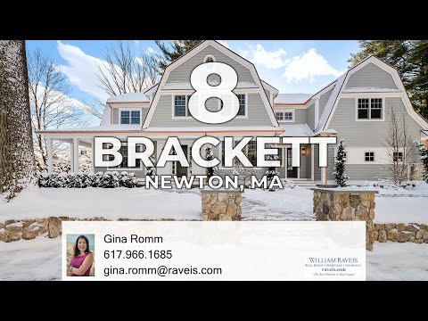 8 Brackett Road, Newton, MA home video tour