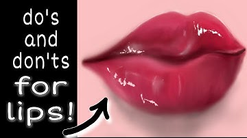 How to draw lips using infinite painter | tips for beginners