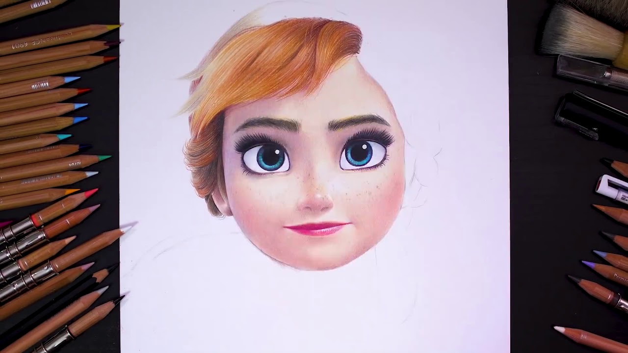 Drawing Frozen2 Anna Drawing Hands YouTube