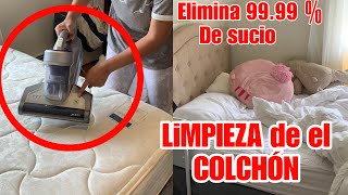 ✅LIMPIA EL COLCHON Y ELIMINA EL 99.99% DE SUCIEDAD| COMO LIMPIAR EL DROMITORIO Y EL COLCHON