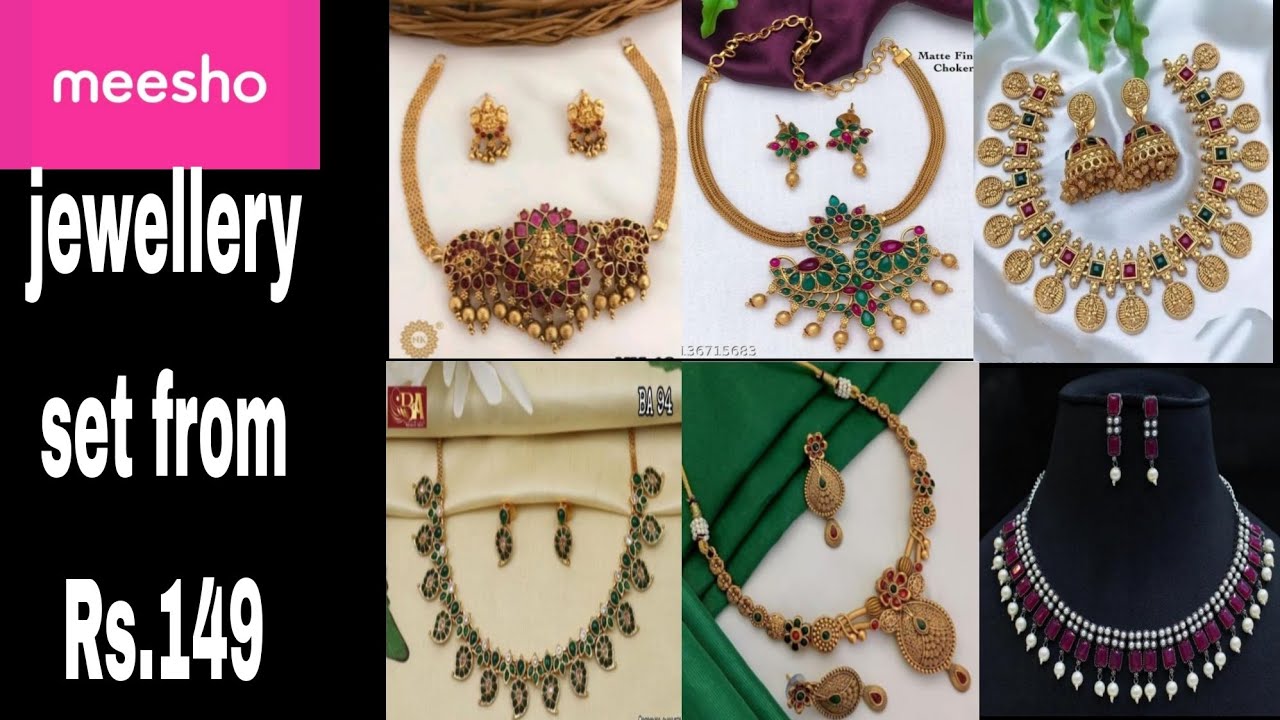 Jewellery set from meesho starting price
