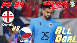 FC 24 | Euro 2024 | Simulation | Group F | Georgia vs Czechia | All Goals
