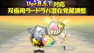 【パズドラ】Ver8.6.1対応 双極用ラードラパ潜在覚醒調整解説！