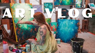 The life of a full-time artist 🎨 October Art Vlog