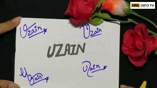 Uzain Name Signature - Handwritten Signature Style for Uzain Name