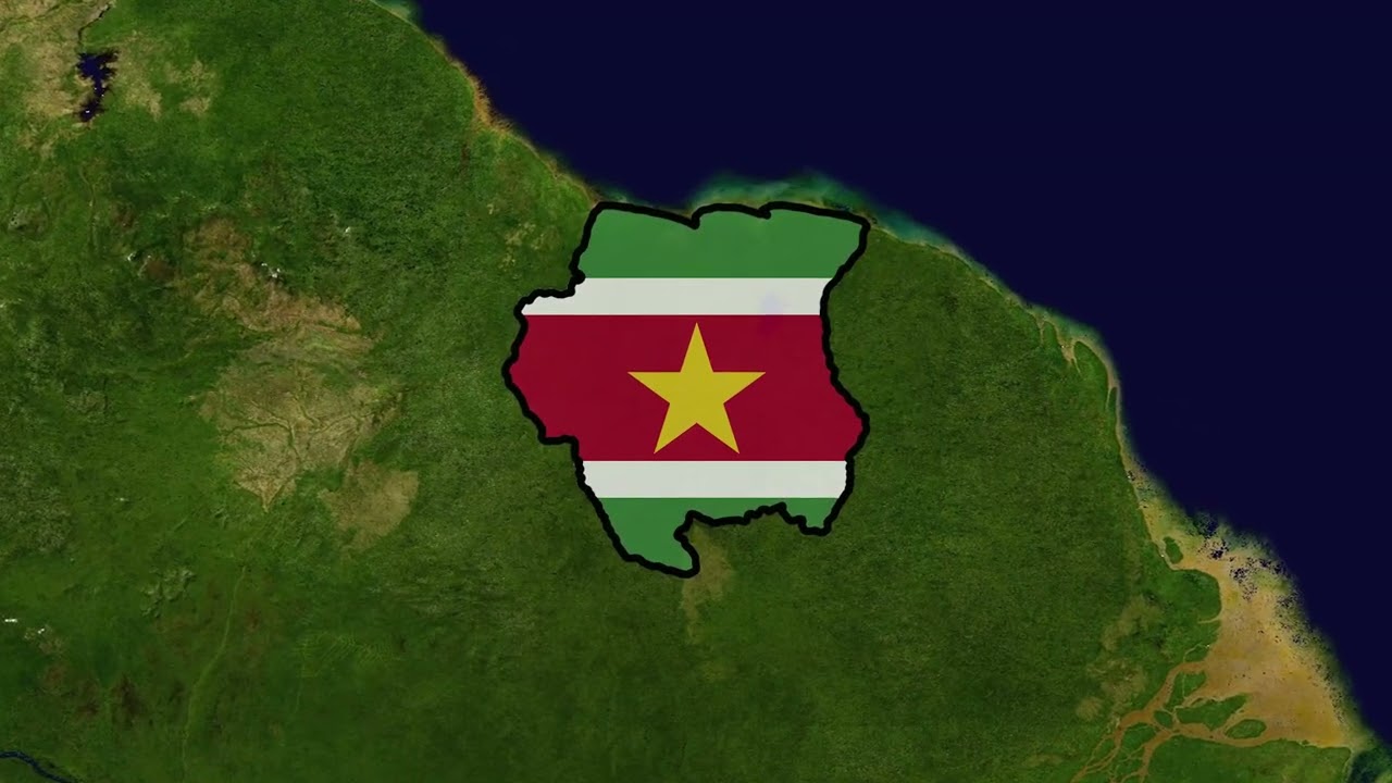 Suriname Flag Map | Free to Use Stock Footage