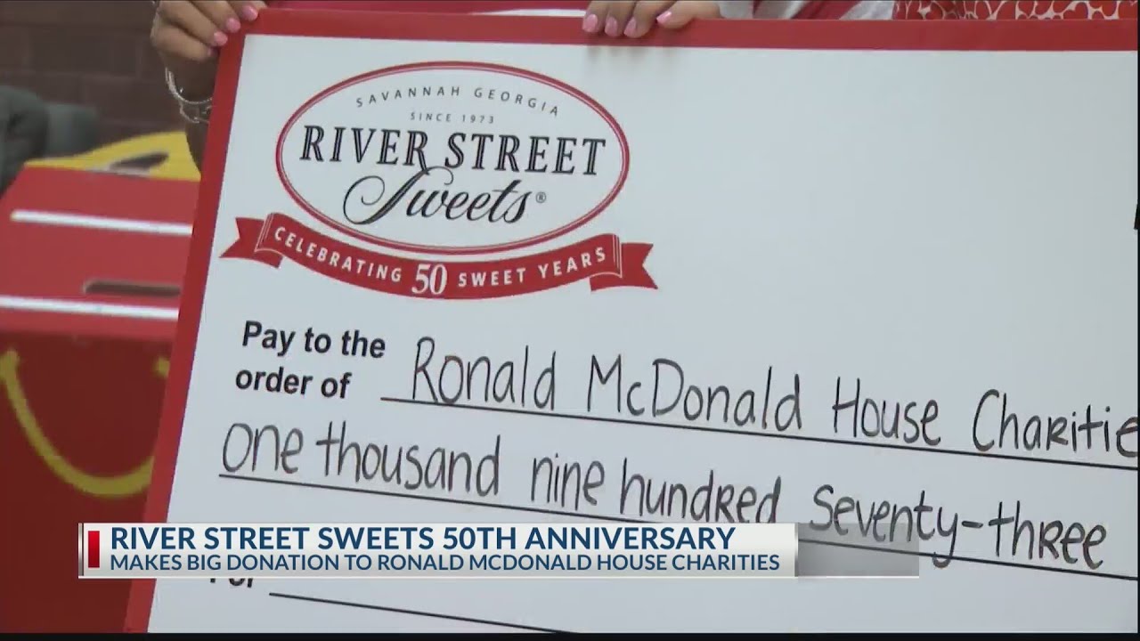 River Street Sweets celebrates 50th anniversary with donation to local charity