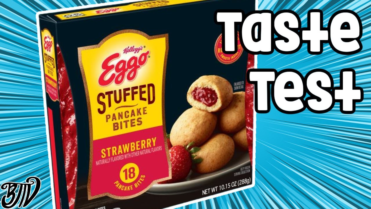 New Eggo Stuffed Pancake Bites Taste Test Tuesday YouTube