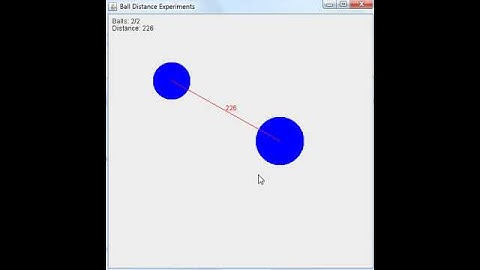 Java Graphics - Oval distance test