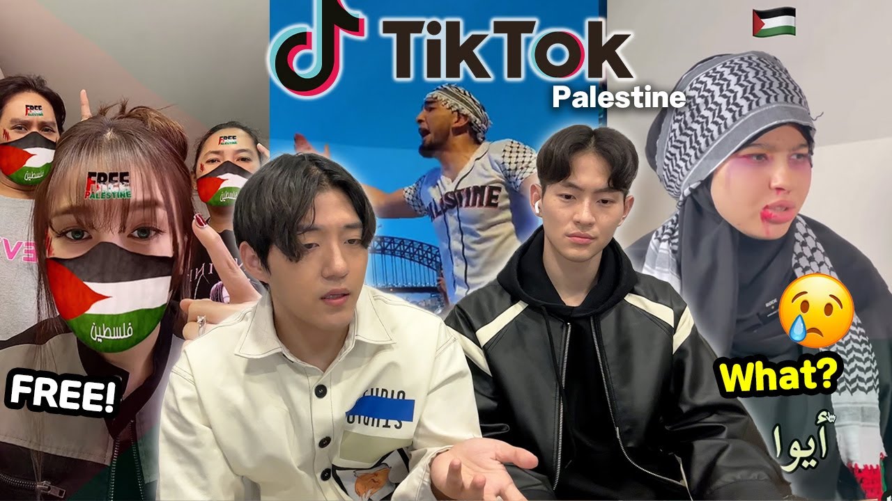  Koreans guys react to Palestine tiktok Emotional