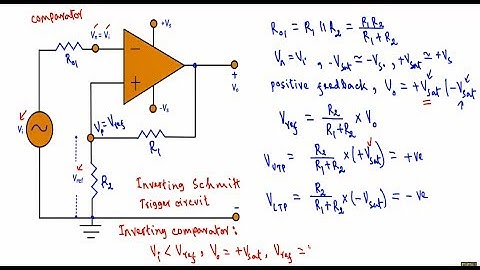 Op - Amp Schmitt Trigger Circuit ( easy explanation )