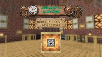 One Minute Redstone: Redstone Basics - Dispensers
