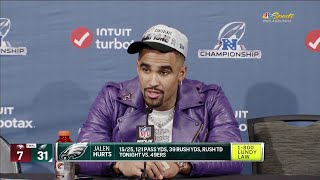 Jalen Hurts on beating the 49ers' #1 defense and advancing to the Super Bowl | Eagles Postgame Live