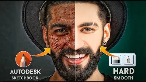 Skin Smoothing Editing tutorial in autodesk sketchbook | How to Smooth & glow your face - Sd Edit