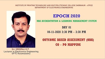 OUTCOME BASED ASSESSMENT (OBA) CO - PO MAPPING