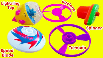 Lightning Spintop and spin blades | Spintop Snipers |Balones trompo | Simple Toy is Oddly Satisfying