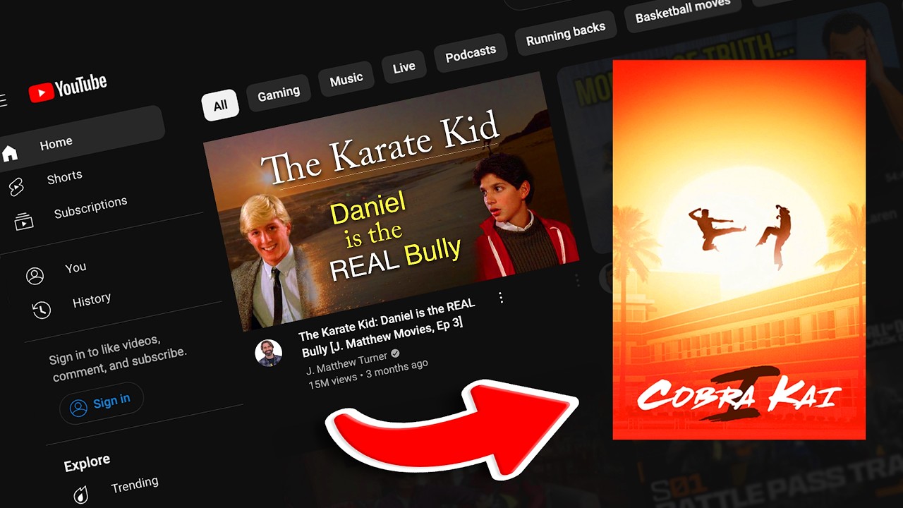 Did Cobra Kai copy this video?