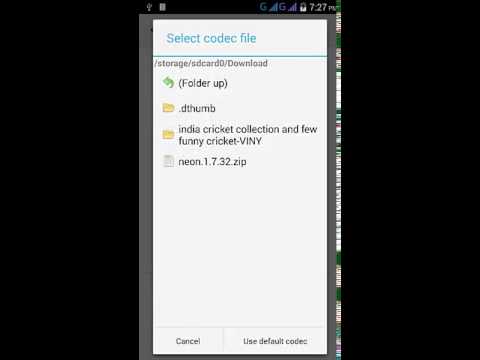 audio codec not supported MX Player
