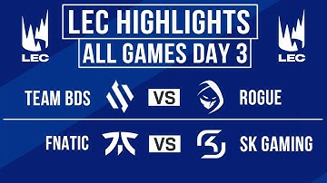 LEC Highlights ALL GAMES Week 1 Day 3 | LEC Spring 2025