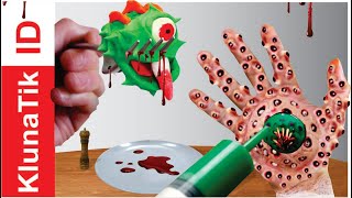 Kluna Tik Eating Hand Trypophobia Horror Food With My Cute Cat Kluna Tik Asmr Mukbang No Talking